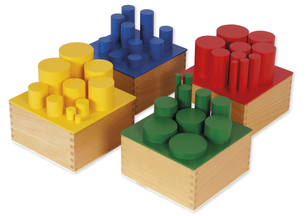 TimeTEX Farbige Zylinder "Montessori Premium" TimeTEX Farbige Zylinder "Montessori Premium"