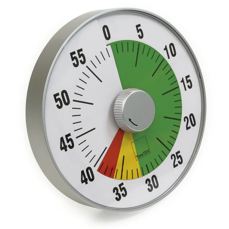 TimeTEX Zeitdauer-Uhr "lautlos" L, 19 cm ø mit Ampelscheibe