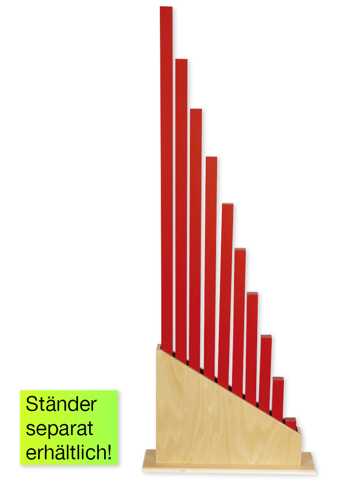 TimeTEX Rote Stangen "Montessori Premium"