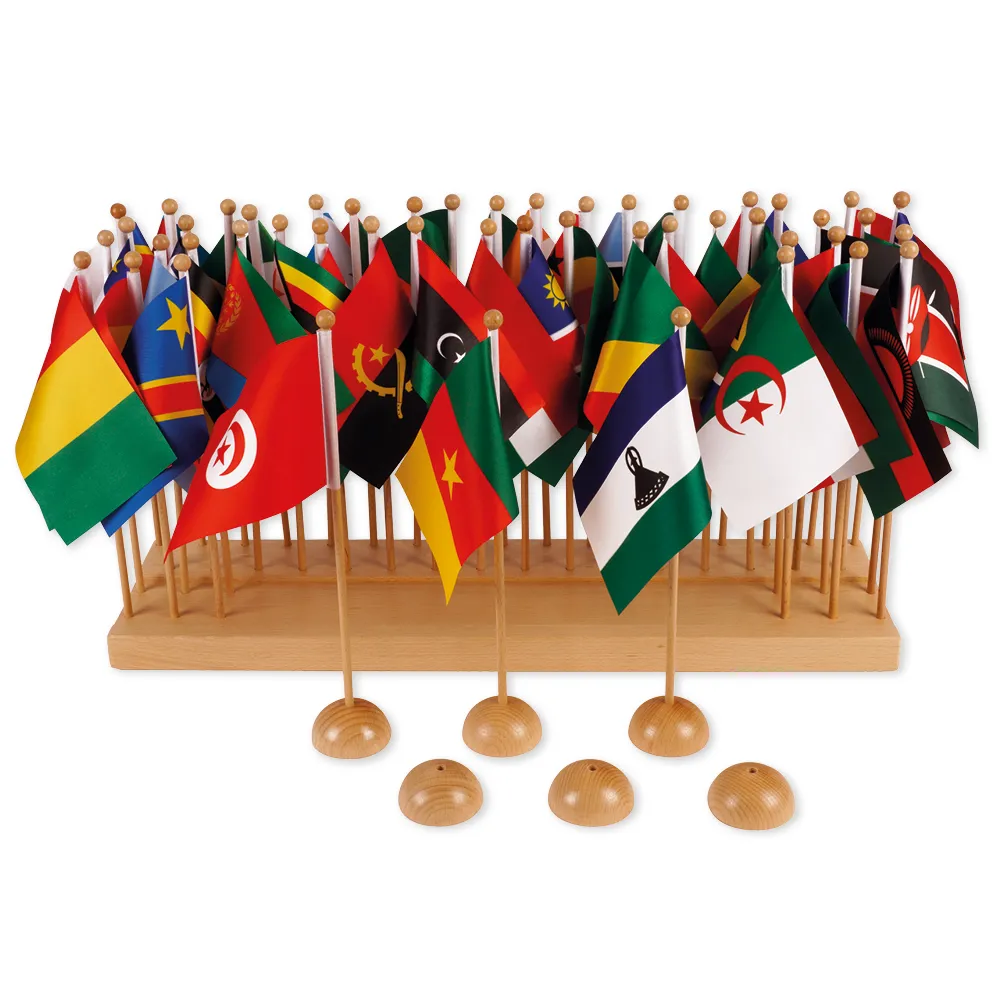 TimeTEX Afrika flaggstativ "Montessori Premium"