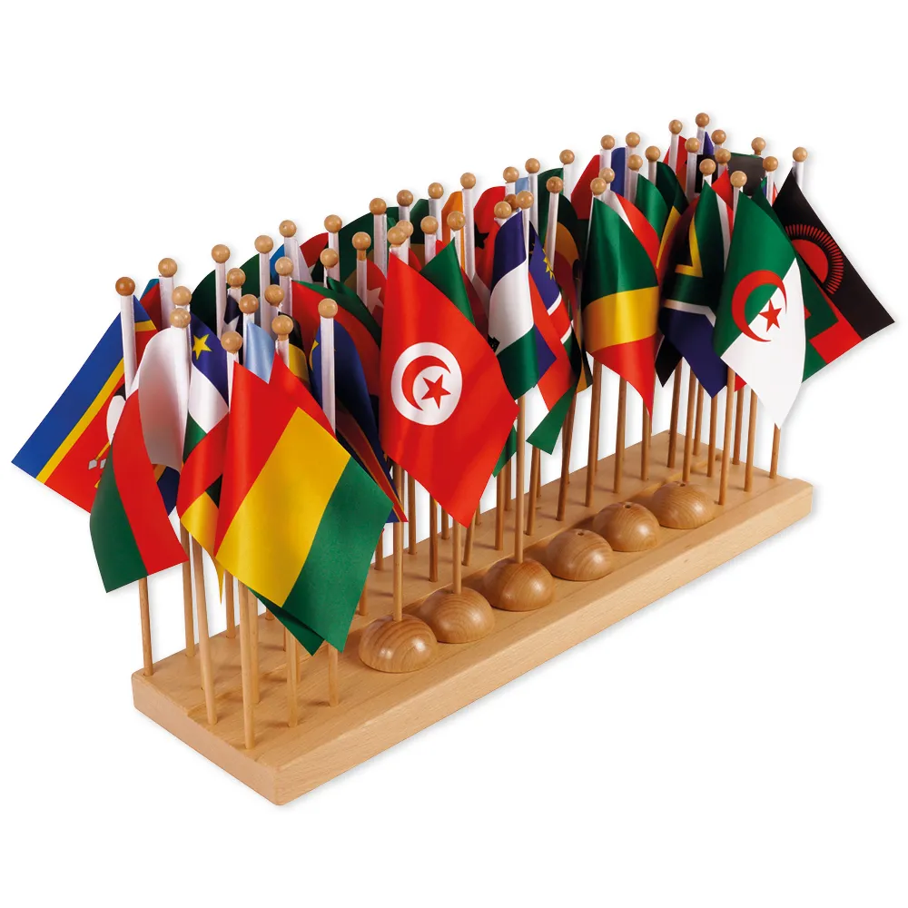 TimeTEX Afrika flagstativ "Montessori Premium"