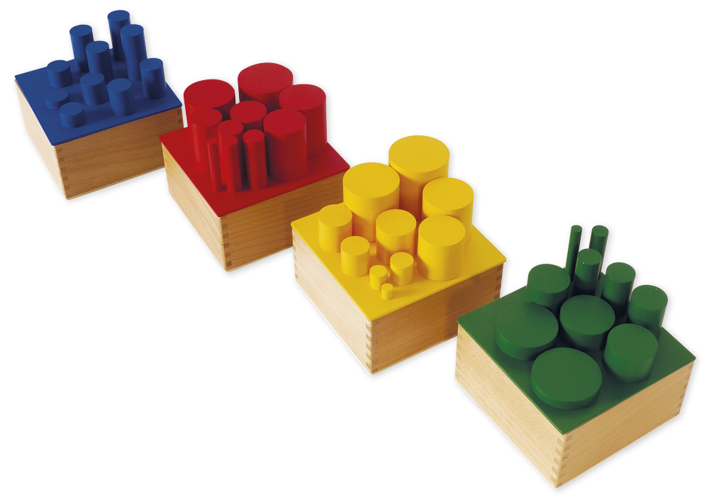 TimeTEX Farbige Zylinder "Montessori Premium" TimeTEX Farbige Zylinder "Montessori Premium"