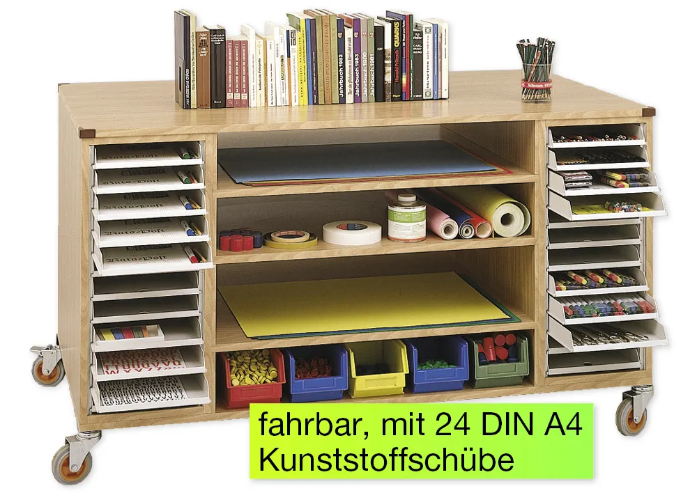 Bastel- und Materialwagen, einseitig