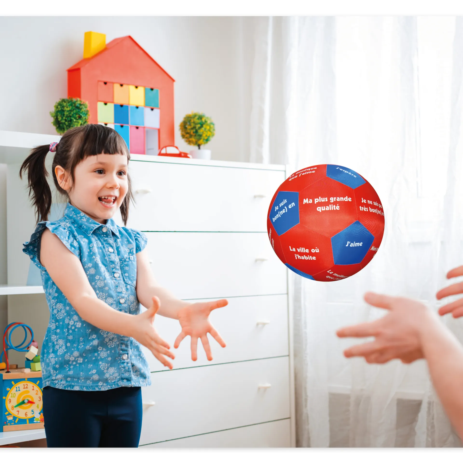 Lernspiel-Ball "Pello" - Kennenlernsätze Französisch