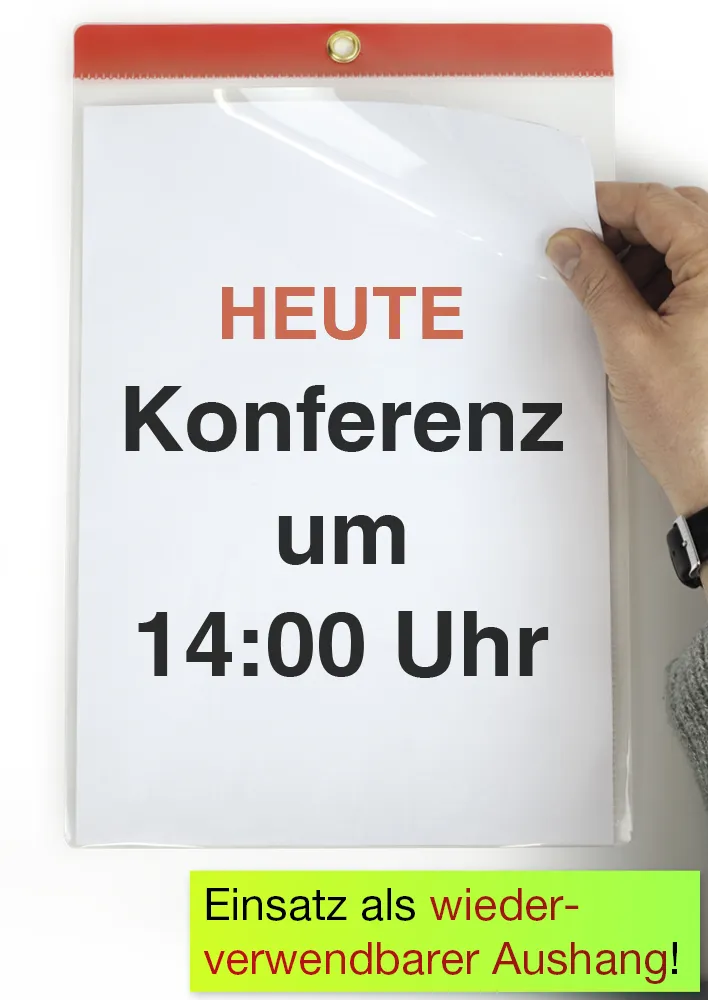 Juego de carpetas A4 Plus con tiras de colores, 5 unidades