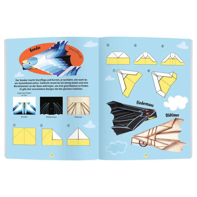 Bastelset "Papierflieger", 34-tlg.