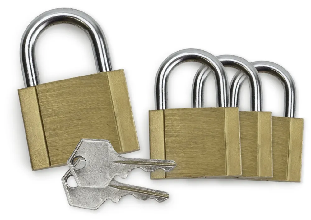 Sicherheits-Vorhängeschlösser, 4 Stück