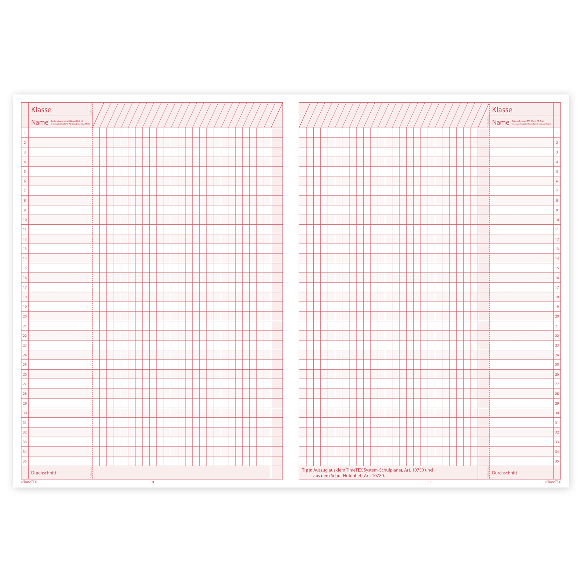 TimeTEX Referendar-Heft A4