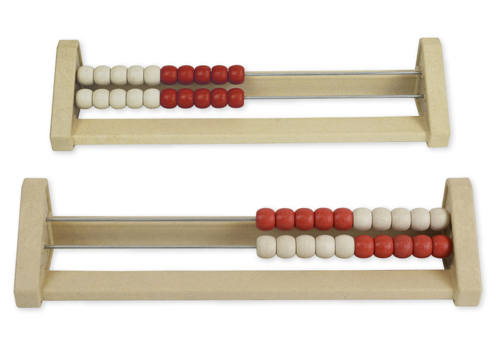 Hagemann Rechenrahmen für 20-er Zahlenraum rot/weiß