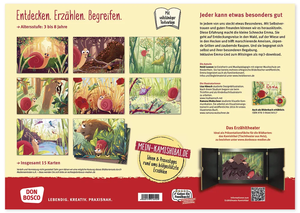 Bildergeschichten-Karten "Emma - Ohne dich wär' die Welt nur halb so schön", 15-tlg.