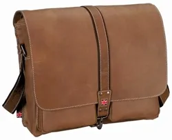 TimeTEX Umhängetasche "Perfecta Basic", caramel, Sattelleder II./SO