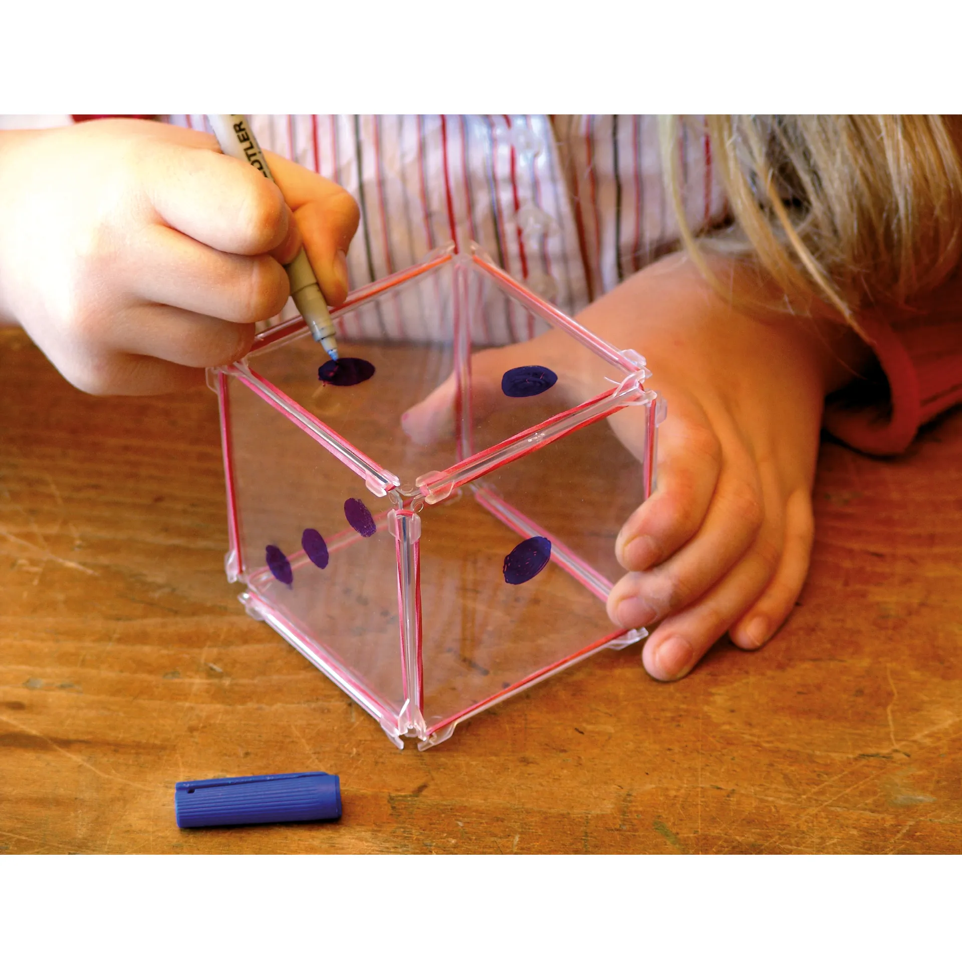 Geometri byggesæt effekt-system "Kerningsæt", 210 firkanter