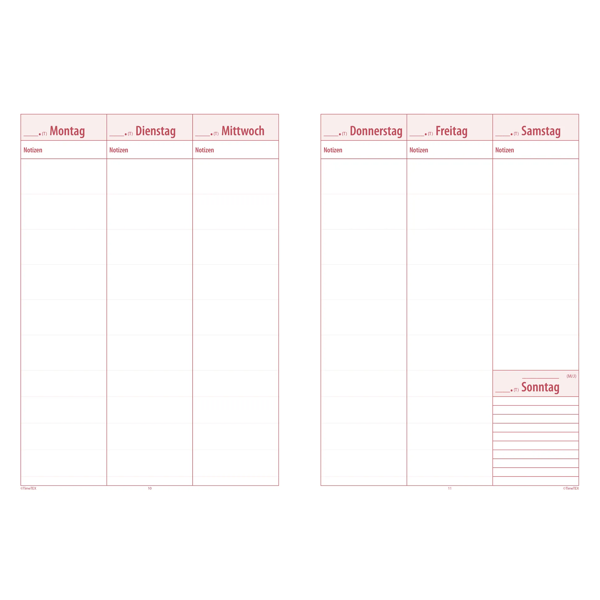 TimeTEX Referendariats-Planer "Documento lose Blatteinlage", A4