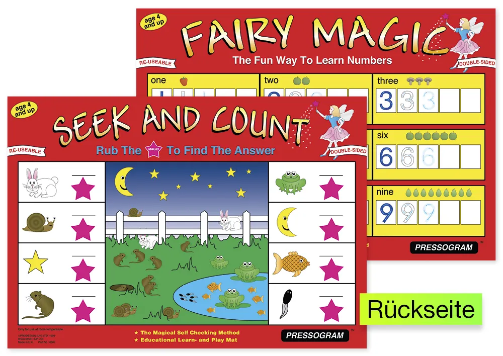 TimeTEX Zaubertafel "Mathematik" Englisch Zauberhaftes Zählen