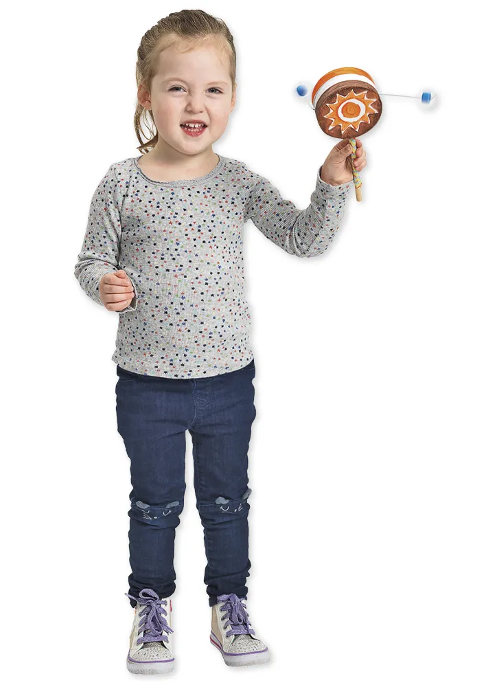 Bastelset "Handdreh-Trommel", 12 Stück