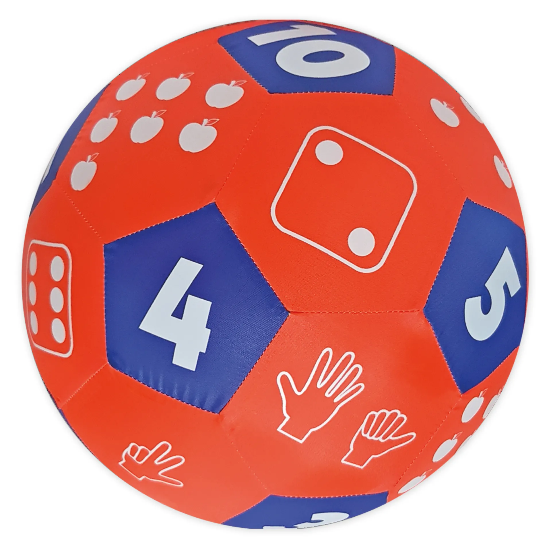 Pedagogisk spelboll "Pello" - nummerintervall upp till 10