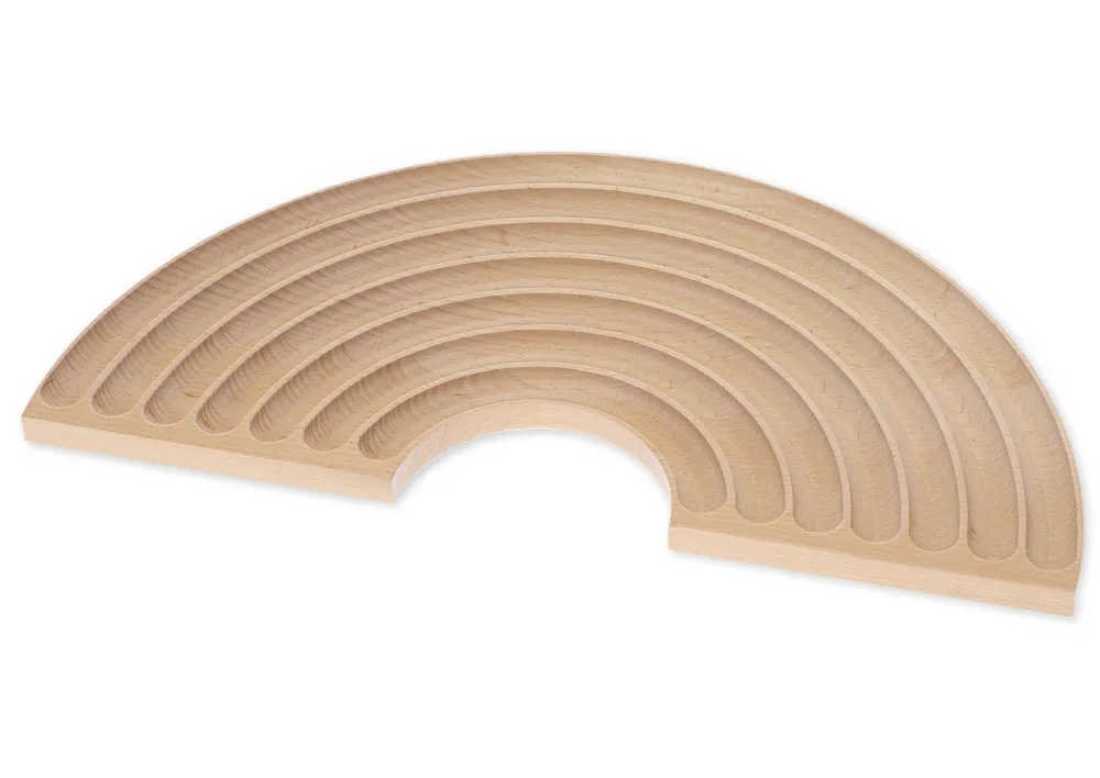 Regenbogen-Brett aus Holz, 45x22 cm