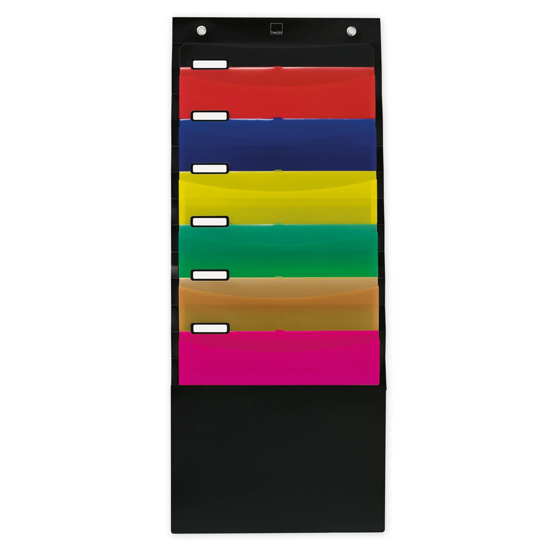 Teczka z organizerem wiszącym na format A4, 6 przegródek, kolor czarny