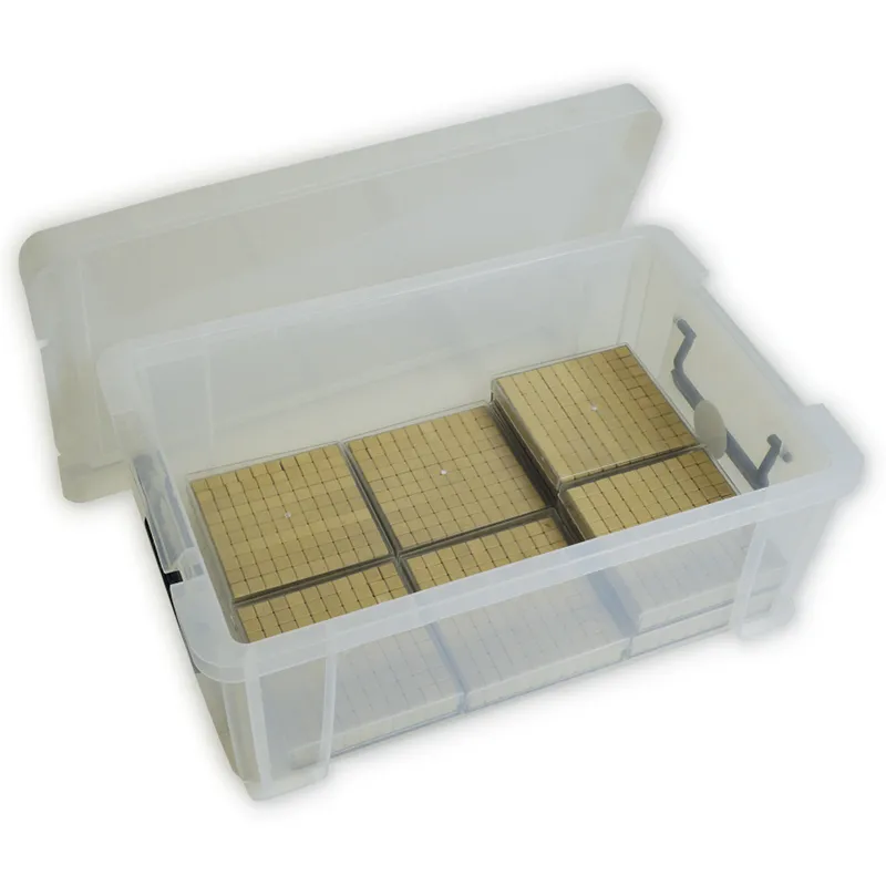 Klassensatz Hunderter-Platte aus RE-Wood, 8-tlg. in Stapel-Box