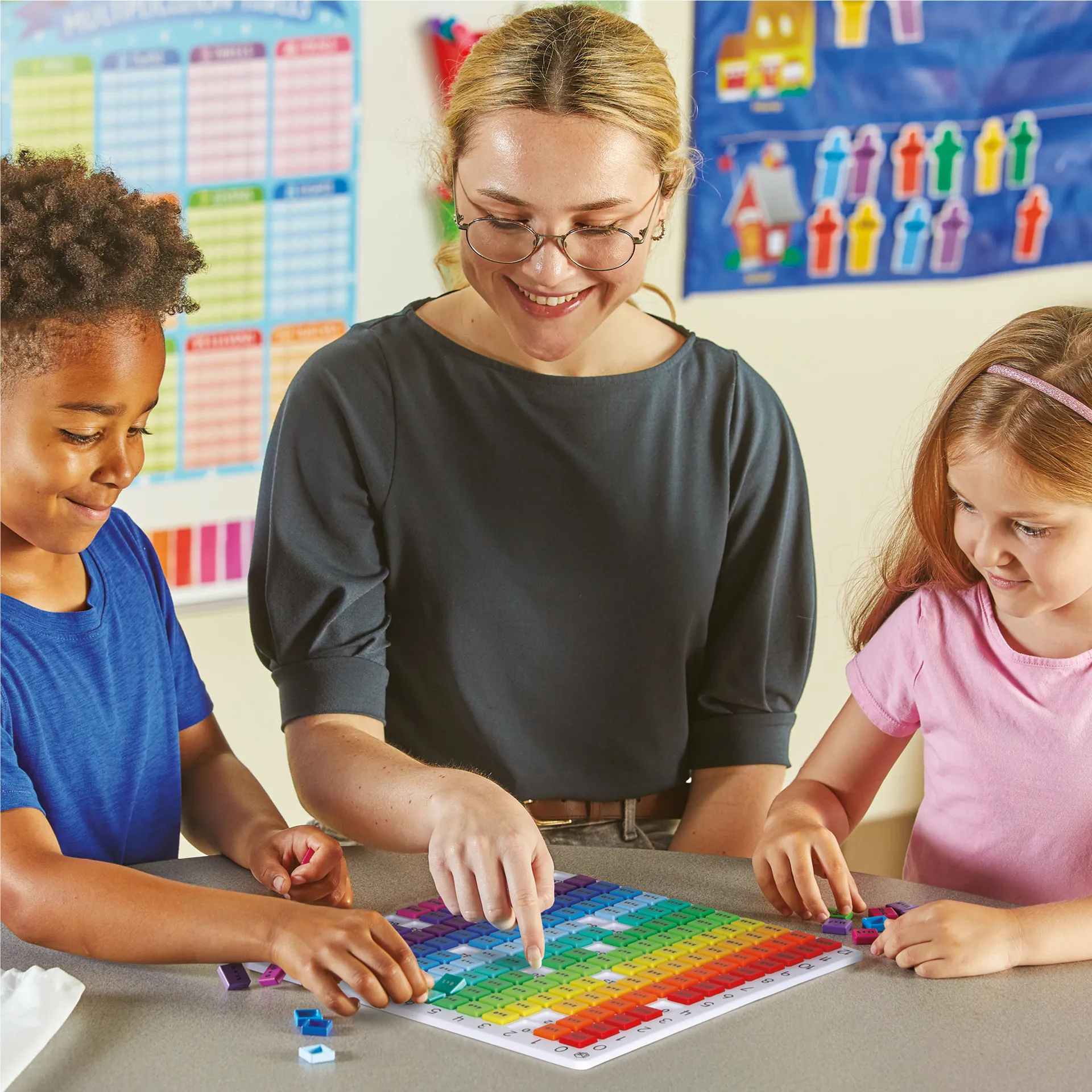 Vermenigvuldigbord "Regenboog", 171-delig