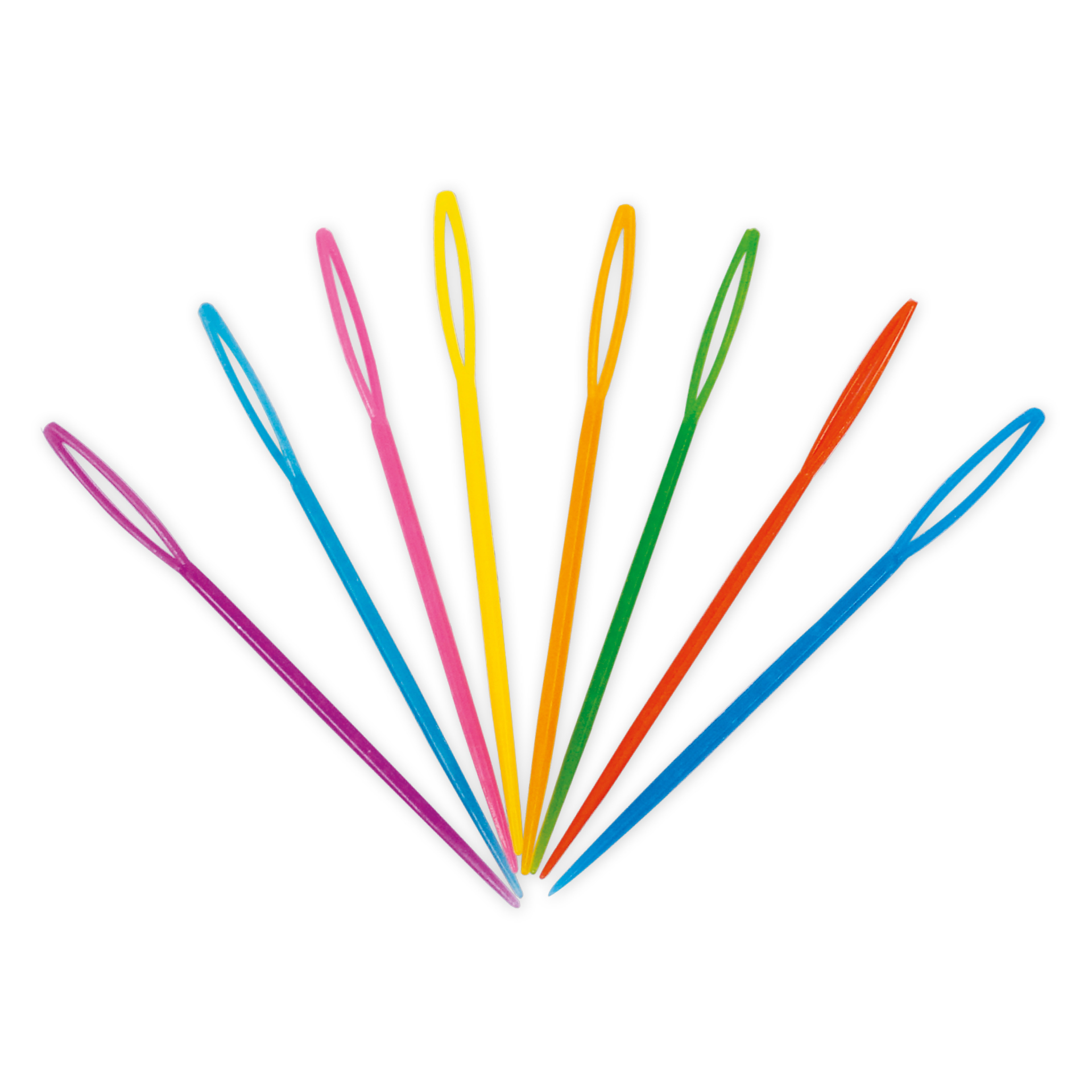 TimeTEX Sticknadeln aus Kunststoff, farbig, 32 Stück