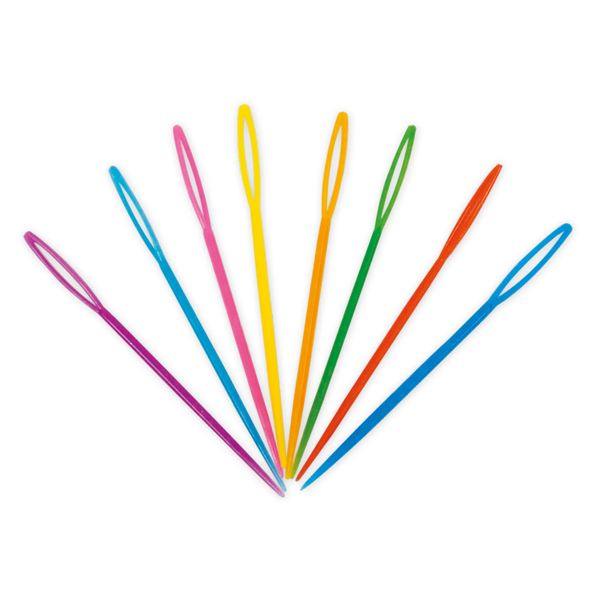 Sticknadeln aus Kunststoff, farbig, 32 Stück