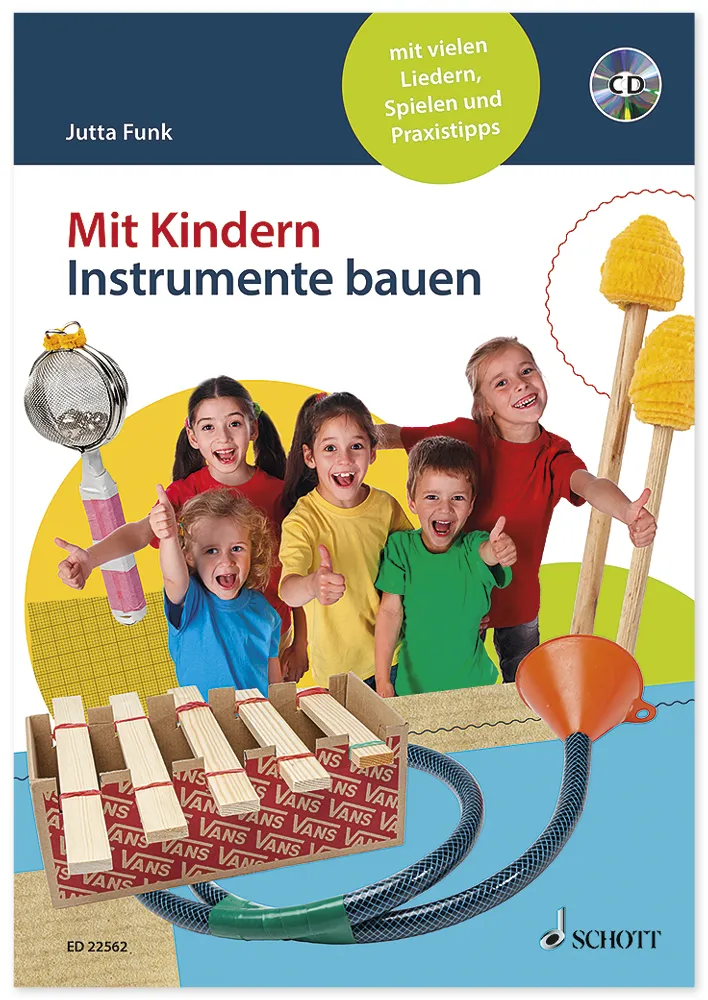 Buch "Mit Kindern Instrumente bauen", mit CD, 128 Seiten
