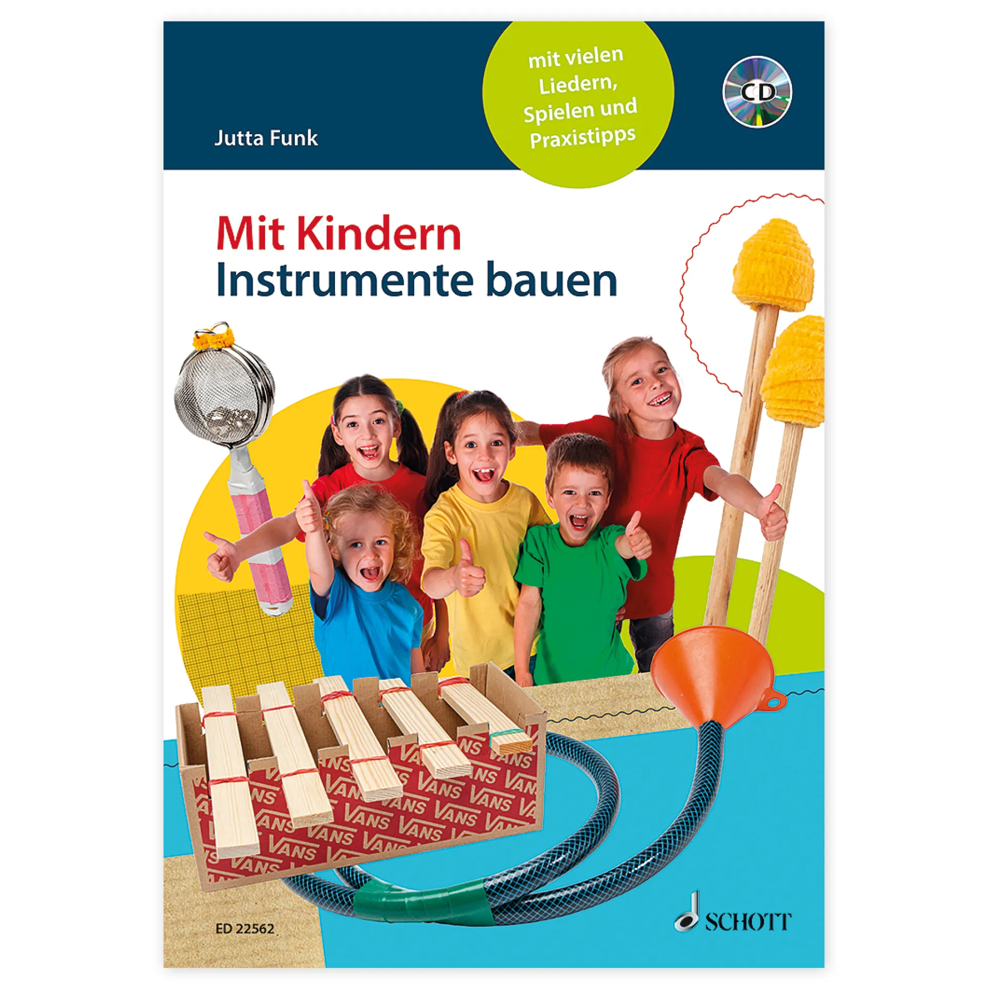 Buch "Mit Kindern Instrumente bauen", mit CD, 128 Seiten