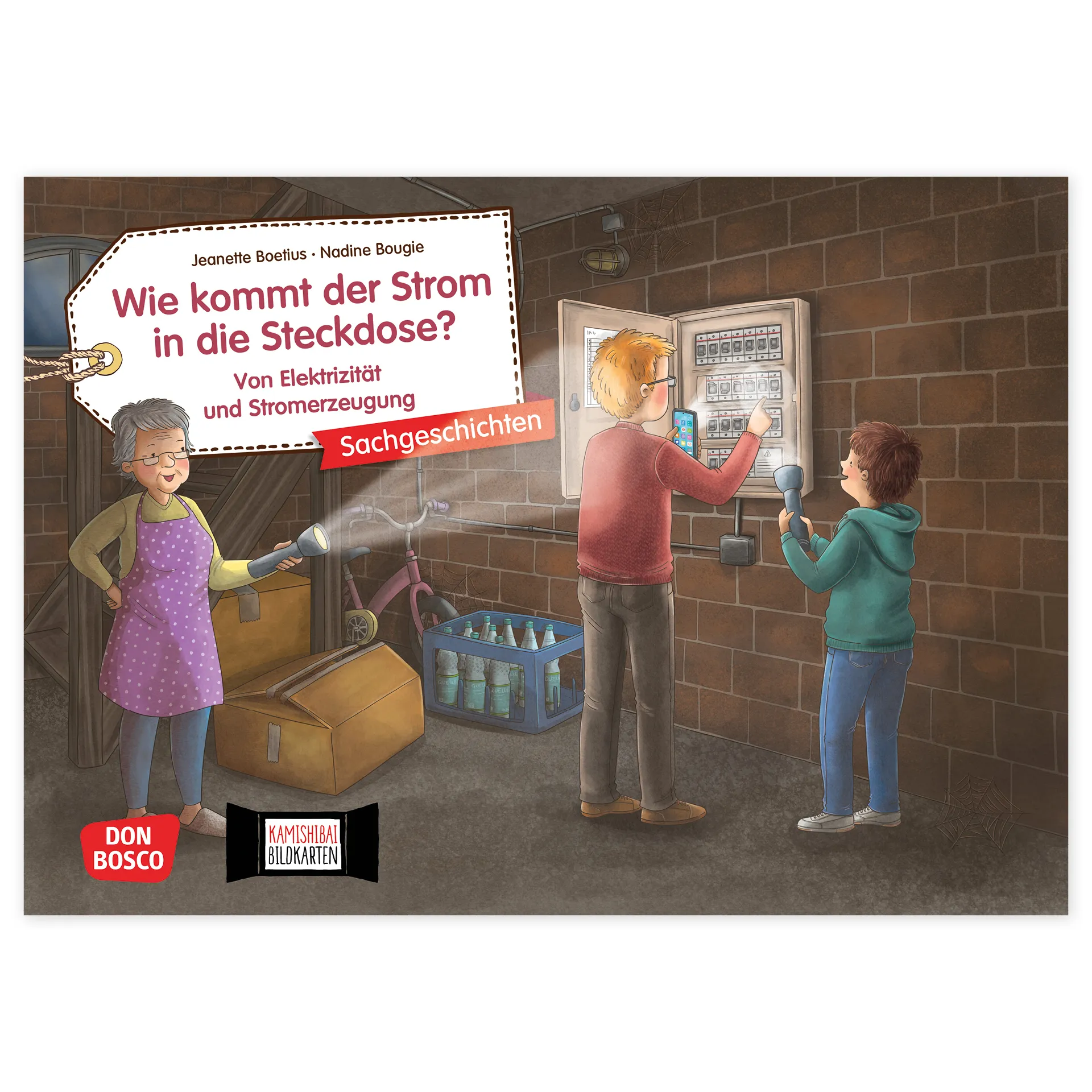 Bildergeschichten-Karten "Wie kommt der Strom in die Steckdose?", 15-tlg.