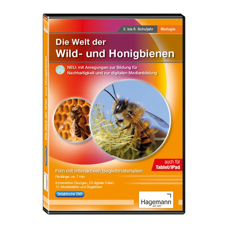 Didaktische DVD "Die Welt der Wild- und Honigbienen", tabletfähig