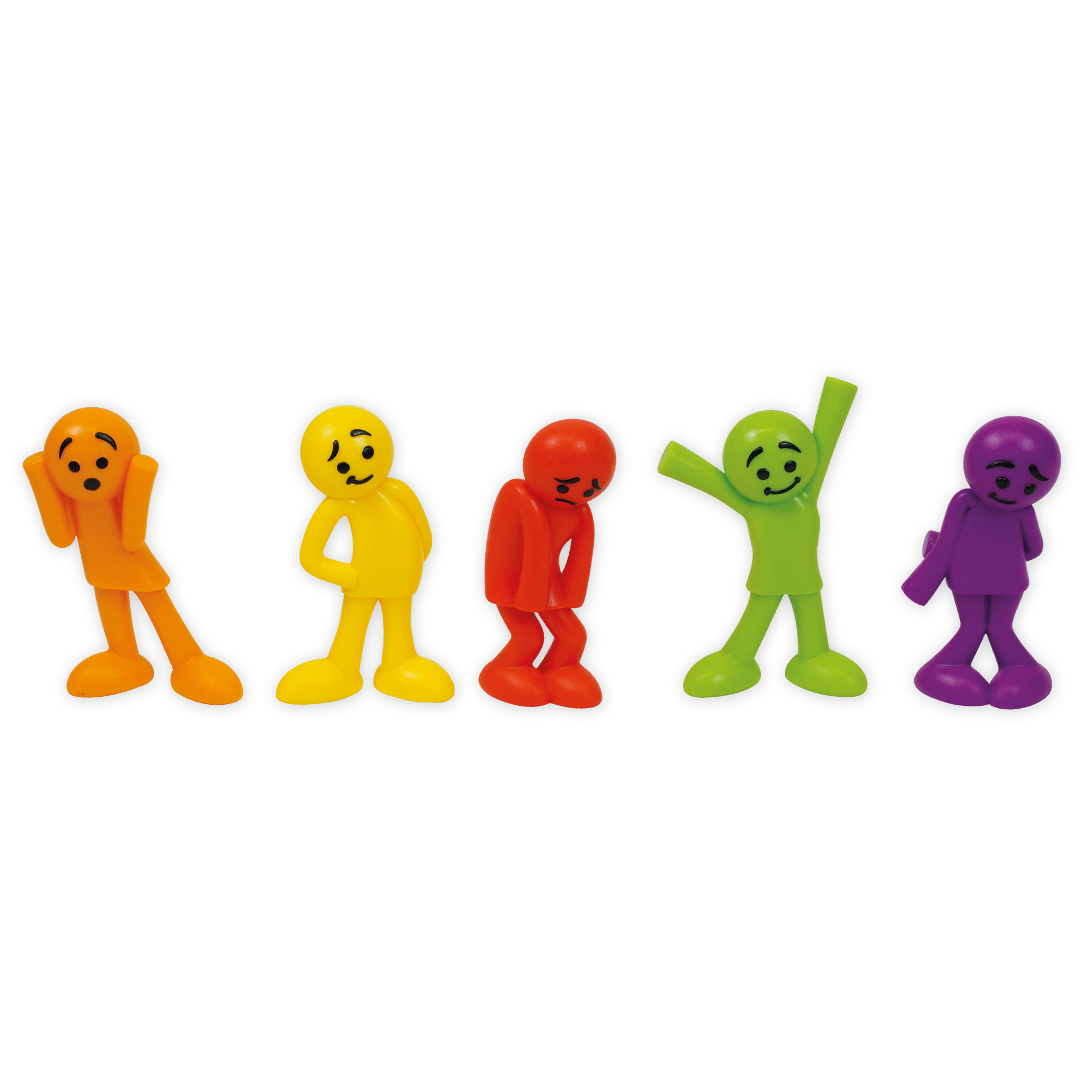 Emotiefiguren, assorti, in box, 54-delige set