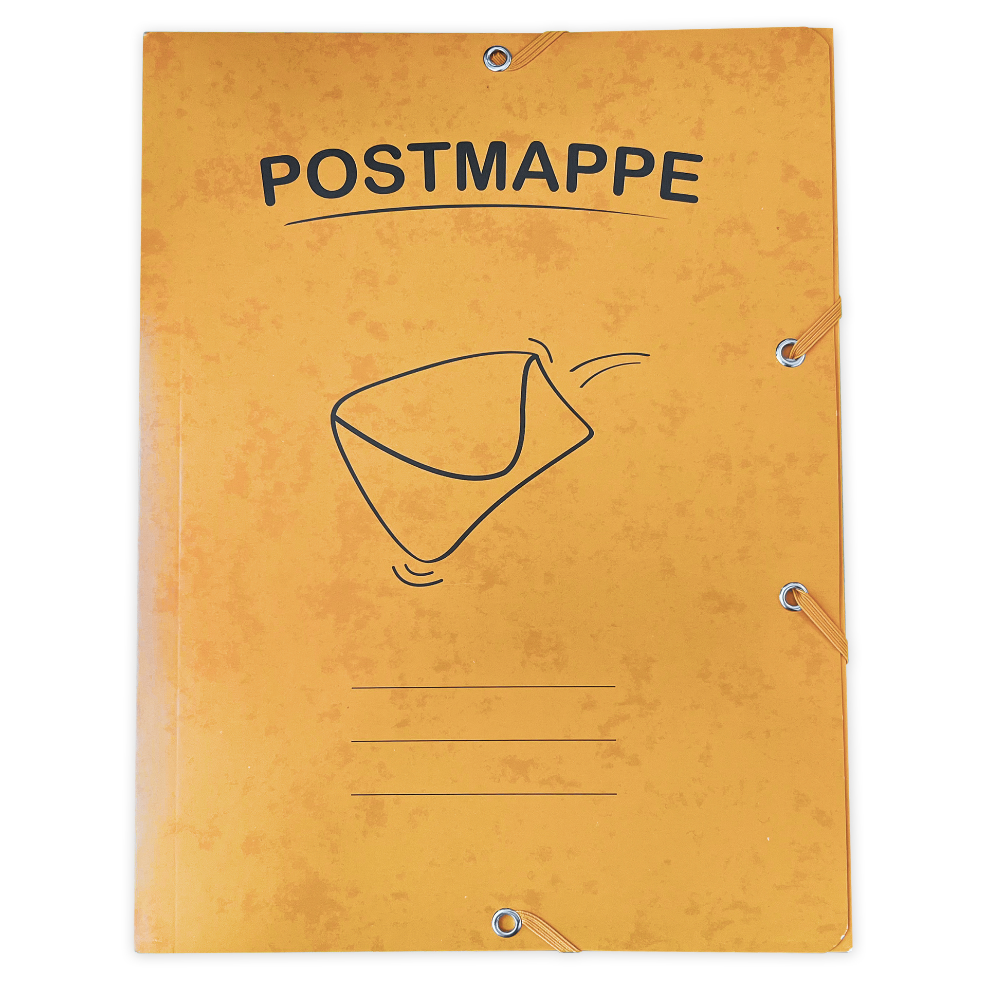 Postmappe aus Pappe A4, gelb