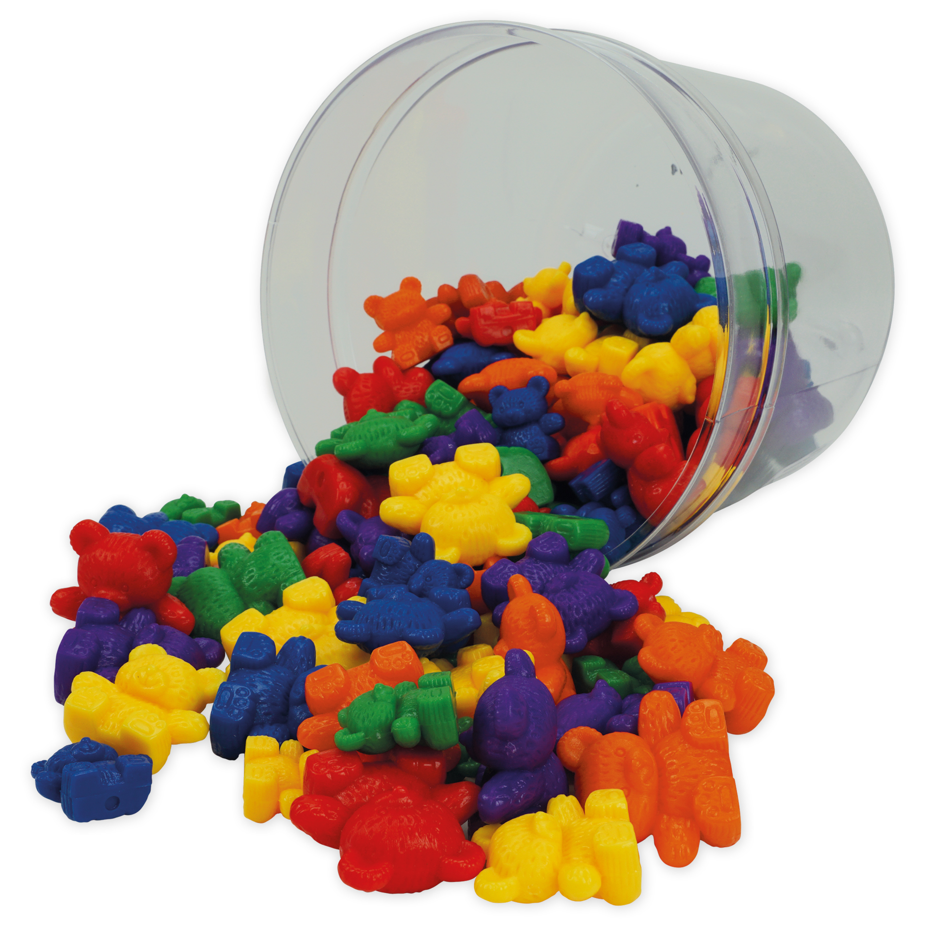 Matematik björnar "familj" i box, 6 olika färger, 96 st.