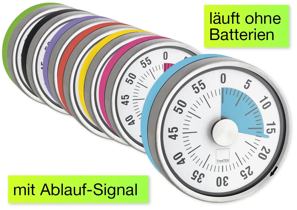 Minuteur coloré automatique, compact et magnétique