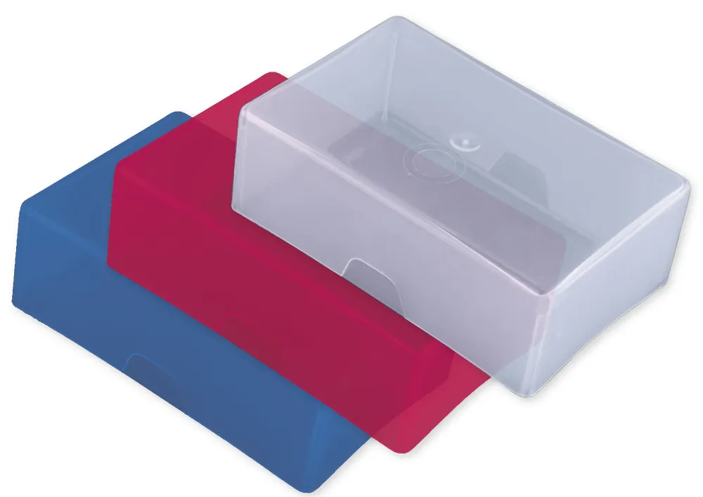 Wysokie pudełko na karty, kolorowe