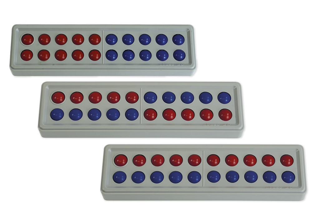 Hagemann Abaco 20 ohne Zahlen, rot-blau, Zähl- und Rechenrahmen