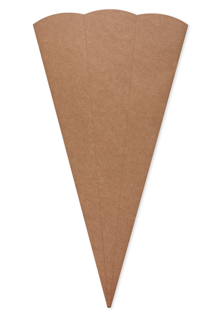 Schultüte aus Kraftkarton, 68 cm hoch, 5 Stück