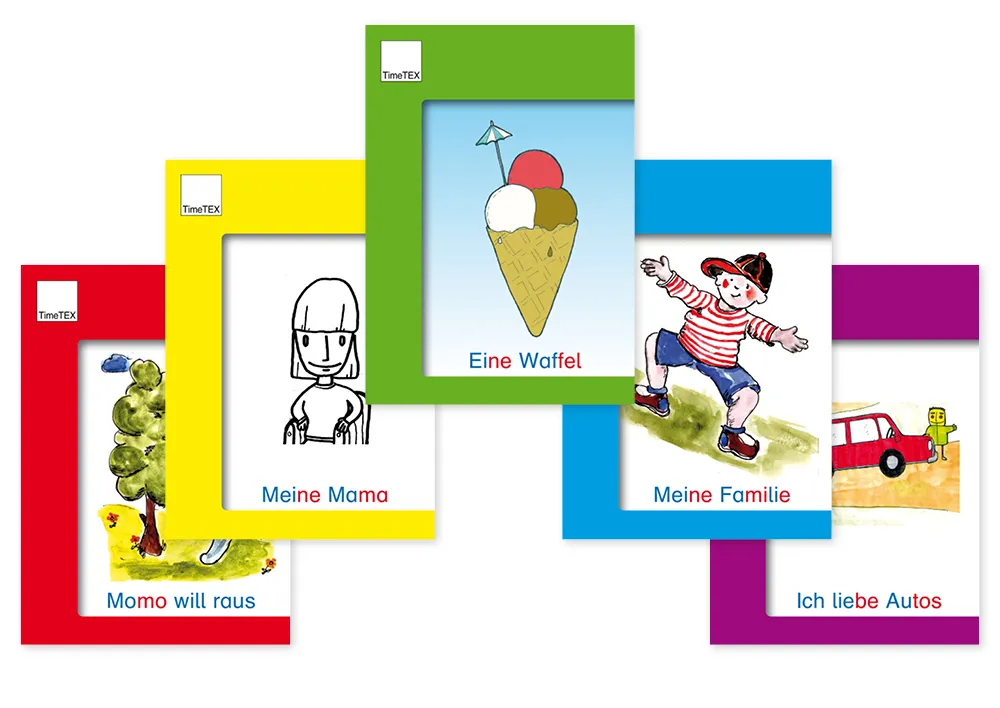 Set med läshäften A6, alla färger, 38 delar