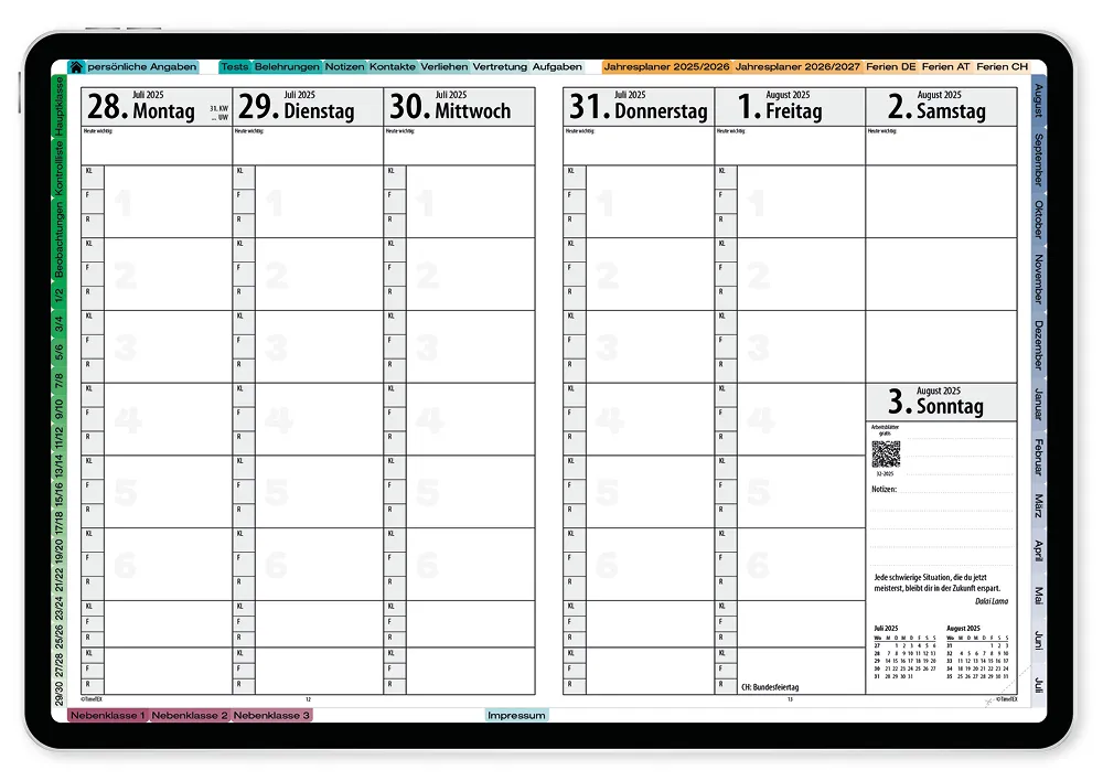 TimeTEX Digitaler Grundschul-Planer DigiPlan 2025/2026