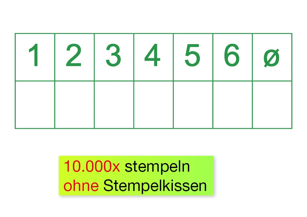 Siebdruck-Stempel "Perpetuum", "Notenspiegel"