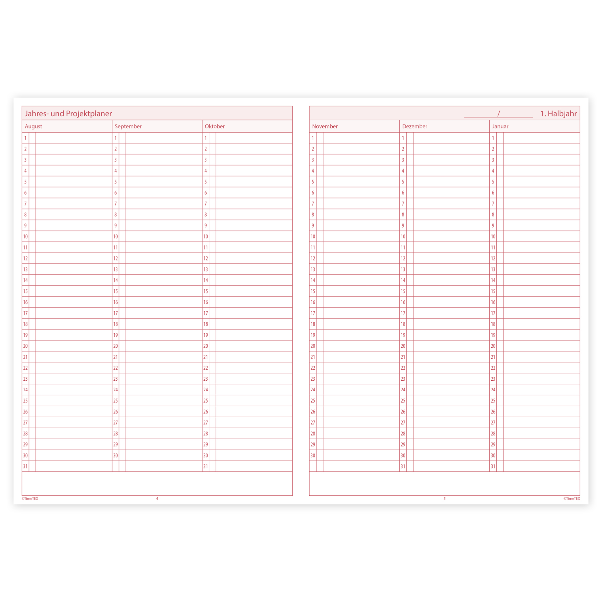 TimeTEX Unterrichts-Planer Universal, A4