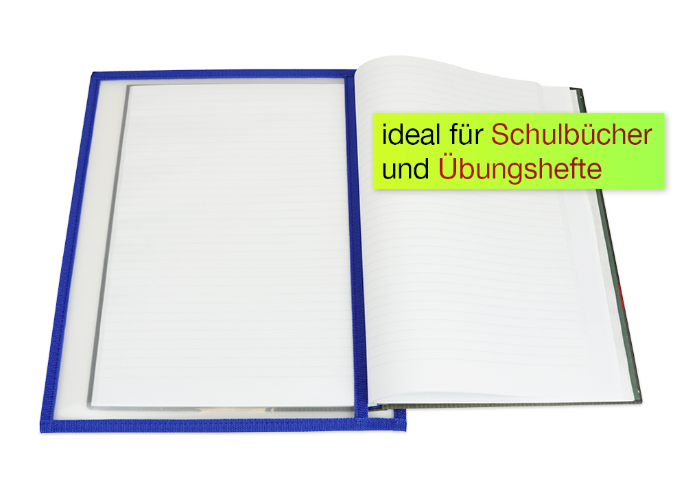 Schrijf en wis insteekhoezen liggend A5-plus, met gekleurde zoom, 10-delig