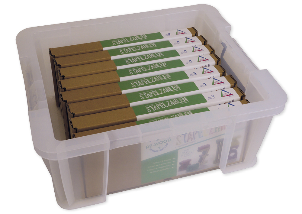 Klassensatz Stapel-Zahlen Montessori-Farben, 8-tlg., in Stapel-Box "Montessori Premium" Klassensatz Stapel-Zahlen Montessori-Farben, 8-tlg., in Stapel-Box "Montessori Premium"