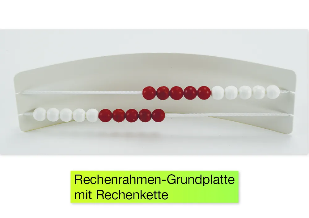 Zestaw liczb Basic Plus Maths do 20, 58 sztuk, w pudełku, czerwono-biały