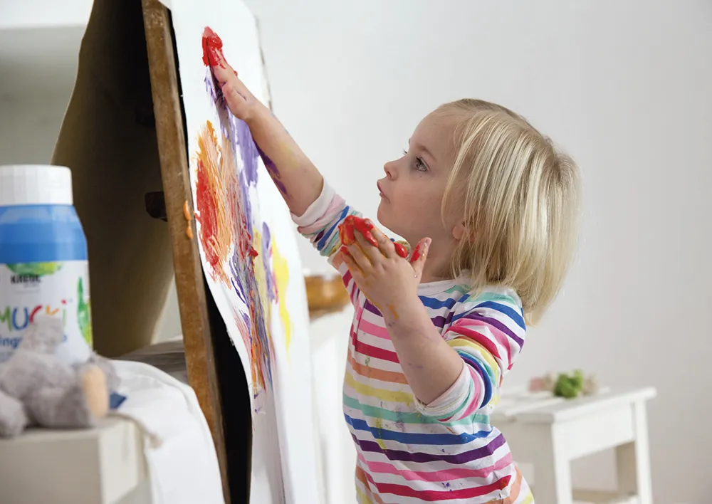 Set MUCKI Fingerfarbe à 150 ml, 6-tlg.