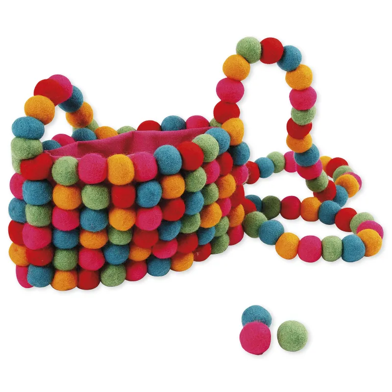 Filz-Kugeln 2 cm ø, 64 Stück