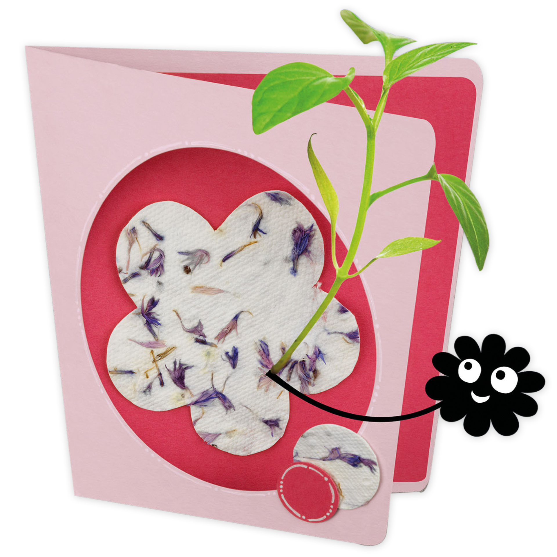 Bastelset "Blühendes Papier aus Altpapier", 11-tlg.