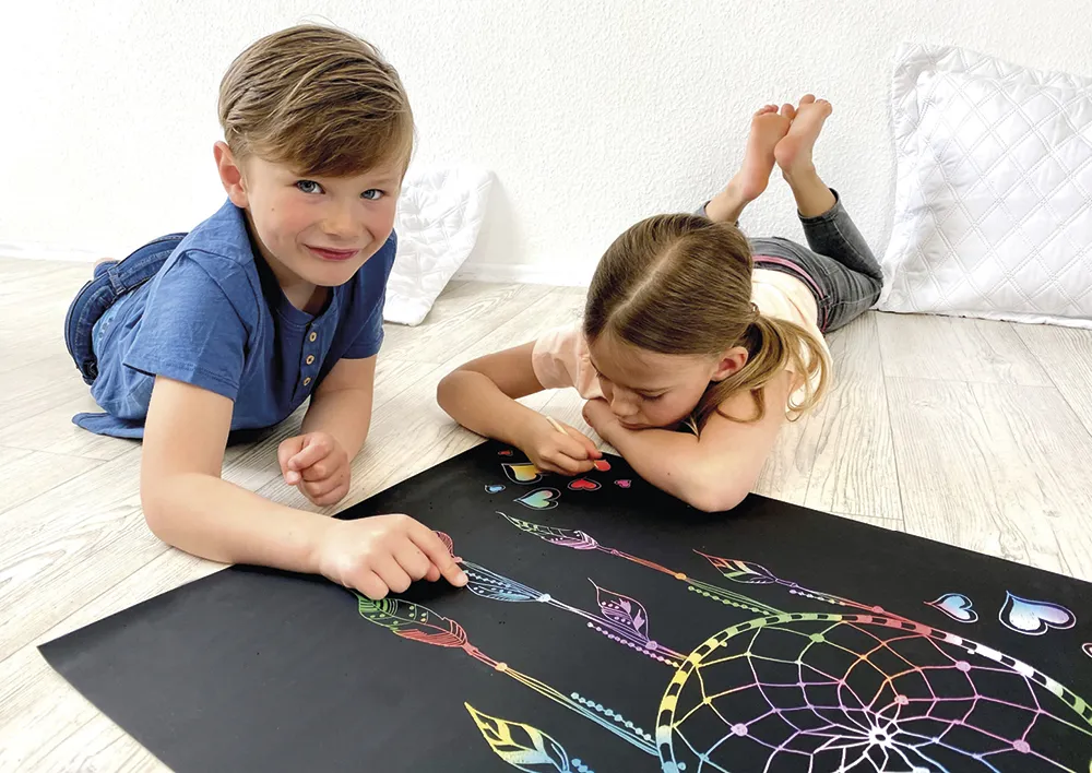 beleduc Kratzposter XL, 8 Stück