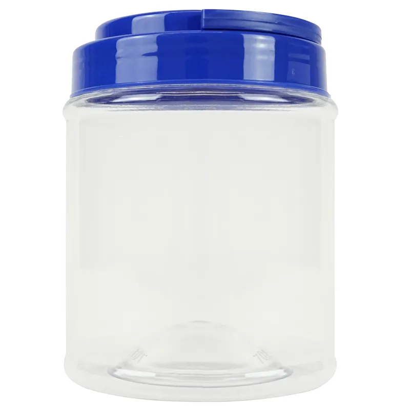 Aufbewahrungsdose klein mit Schraubdeckel blau, transparent