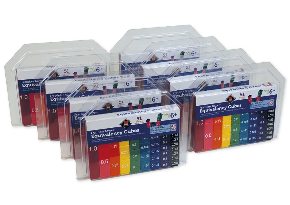 Klassensatz Rechen-Steckwürfel "Multifunktional", 8-tlg. in Stapel-Box